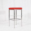 Tabouret de bar moderne en acier inoxydable